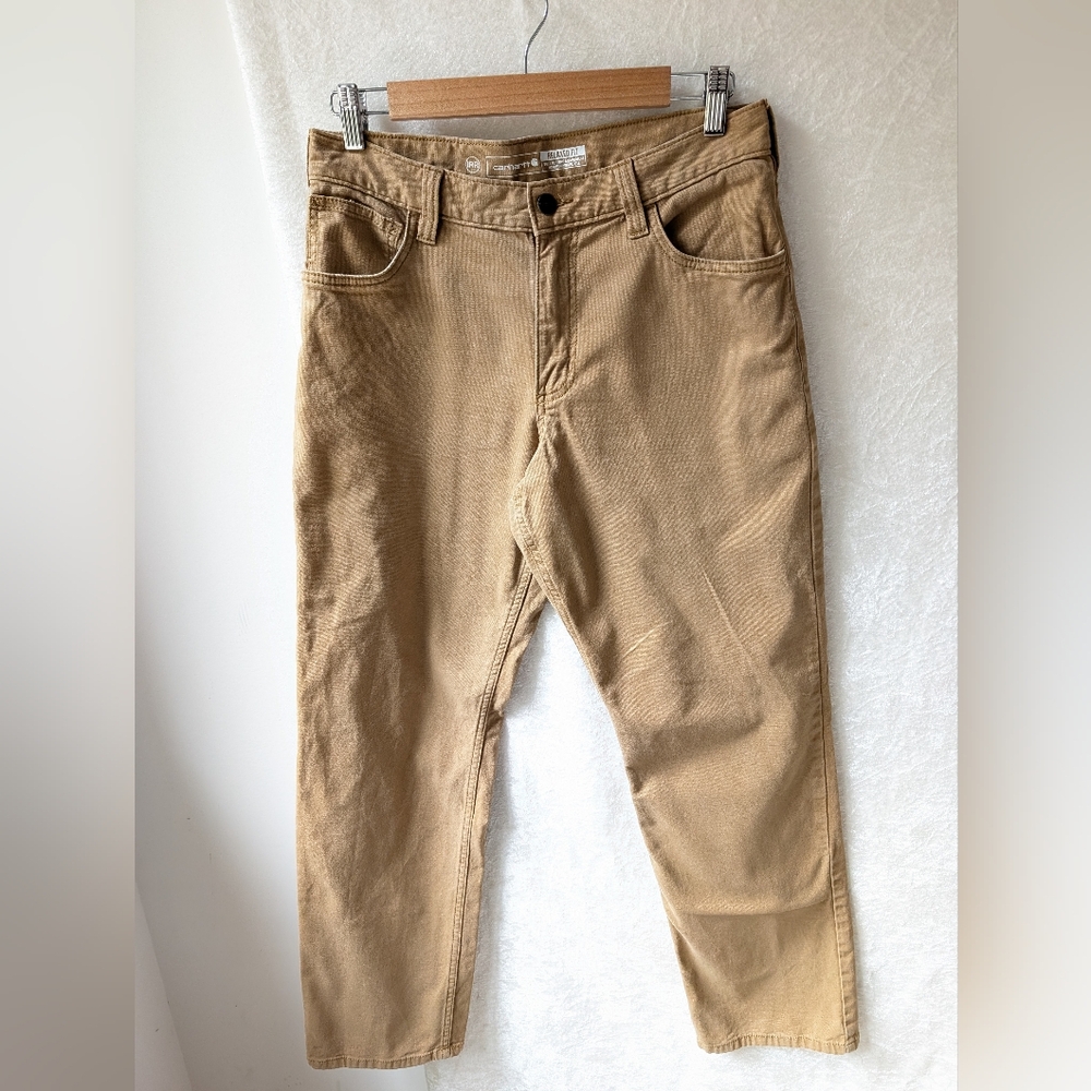 Carhartt 31*32 IRR BN2517-M Rugged Flex Relax Fit Canvas 5 Pocket Good Condition